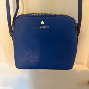 Liz Claiborne Royal Blue Pebbled Crossbody Bag